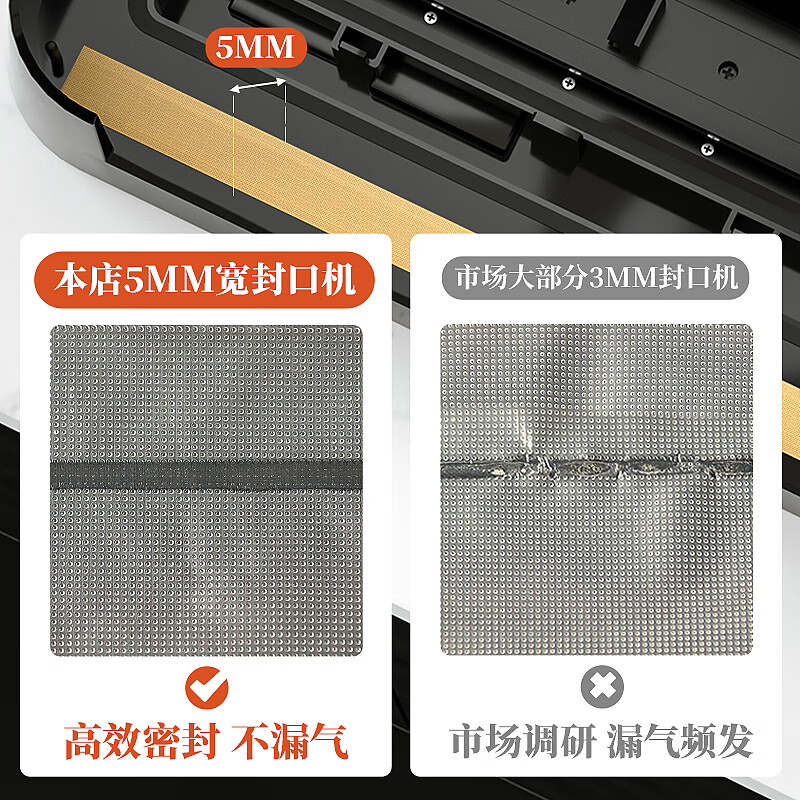 HITOS German vacuum sealing machine commercial fully automatic small wet and dry sealing machine household vacuum food packaging machine dual pump dual motor copper core / flip-free flip-free vacuum machine (supports 24-hour use) 30cm