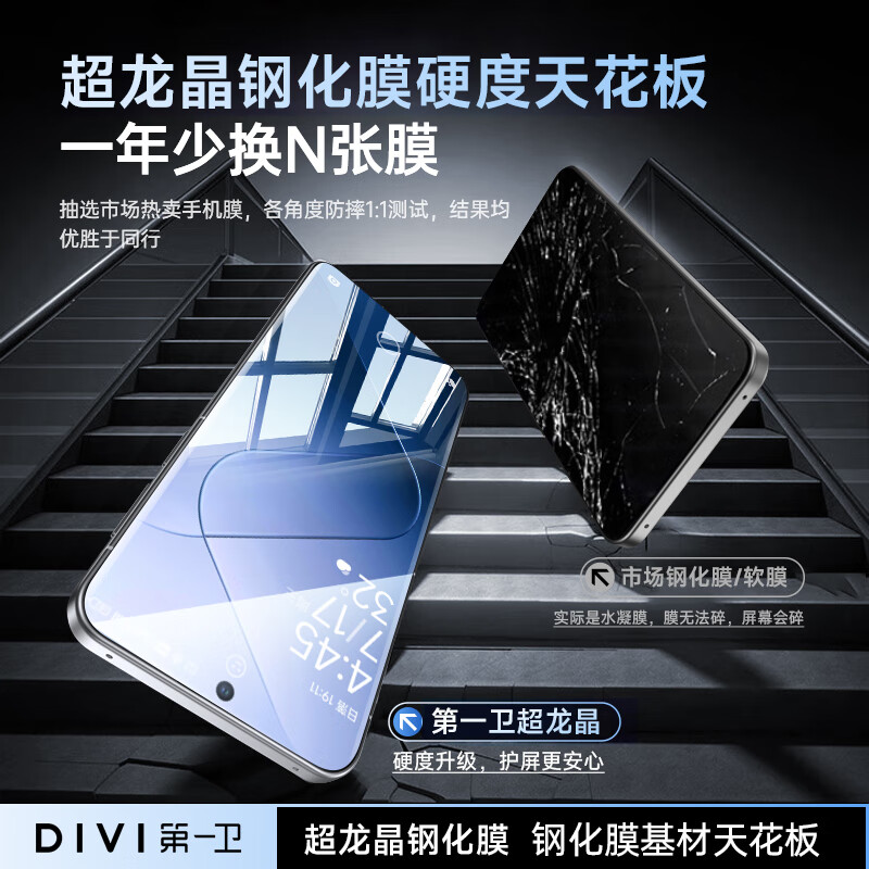 First Guard DIVI 2-pack, suitable for Xiaomi 14Pro tempered film Xiaomi 14pro mobile phone film curved surface covering hot-bent ultra-thin high-definition glass anti-fall protection film