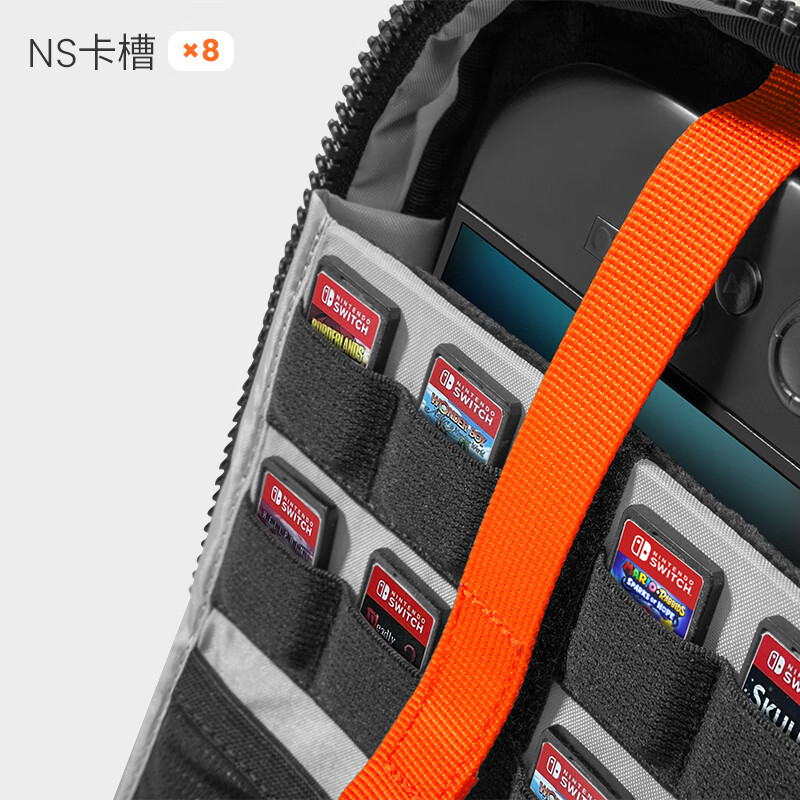 Tomtoc Switch2 Storage Bag Crossbody Storage Bag Handheld Storage Bag NS Cassette Storage Accessories Storage Commuting Shoulder Bag G49 Classic Black