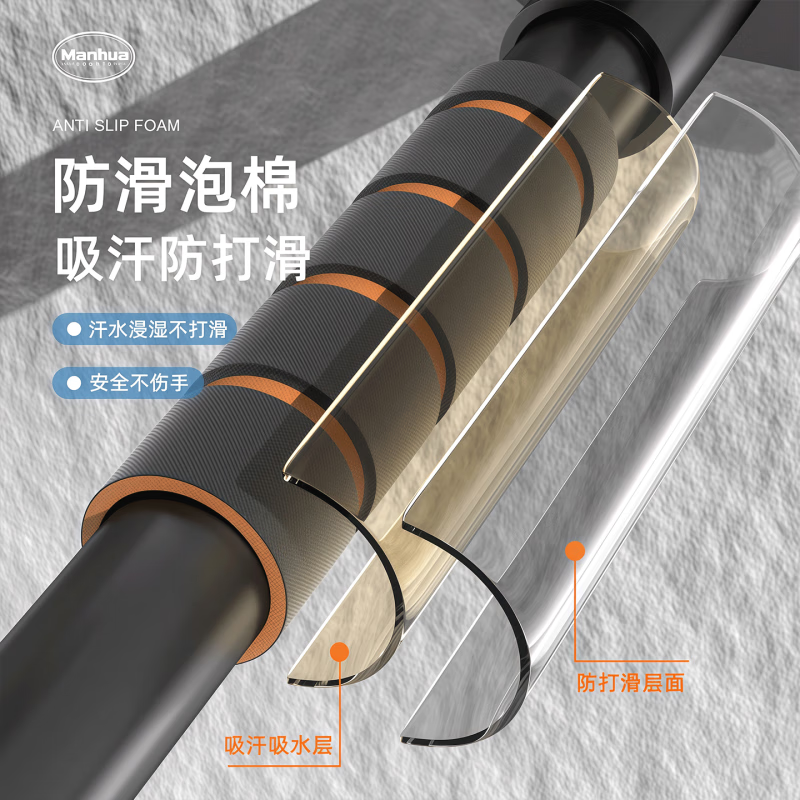 Fan Tisi punched horizontal bar wall fixed home base installation single pole indoor home pull-up screw steel pipe third generation upgraded horizontal bar (120-130) + free level + expansion screw