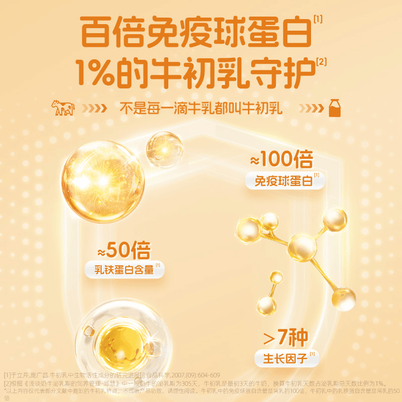 Adopt a Cow Calcium High Calcium Colostrum DHA Lutein Prebiotics 10 times Milk Calcium Triple Nutrition 4 cans Sweet Orange Flavor + Milk Flavor + Blueberry Flavor