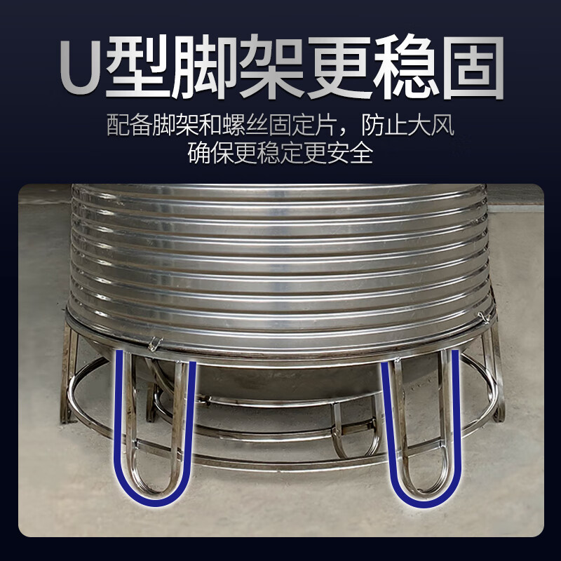 New Warriors stainless steel water tank 304 thickened agricultural large-capacity vertical horizontal water tower water storage tank household round bucket 1 ton vertical 304 stainless steel