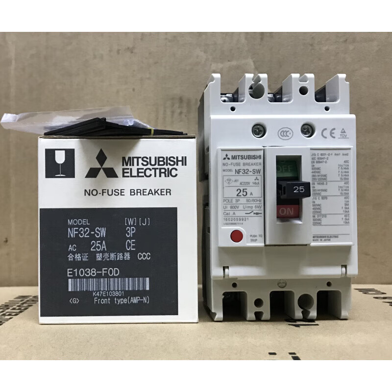 Mitsubishi MCCB plastic case circuit breaker NF63-CW CV 2p 3p 60504032A 40A 3P