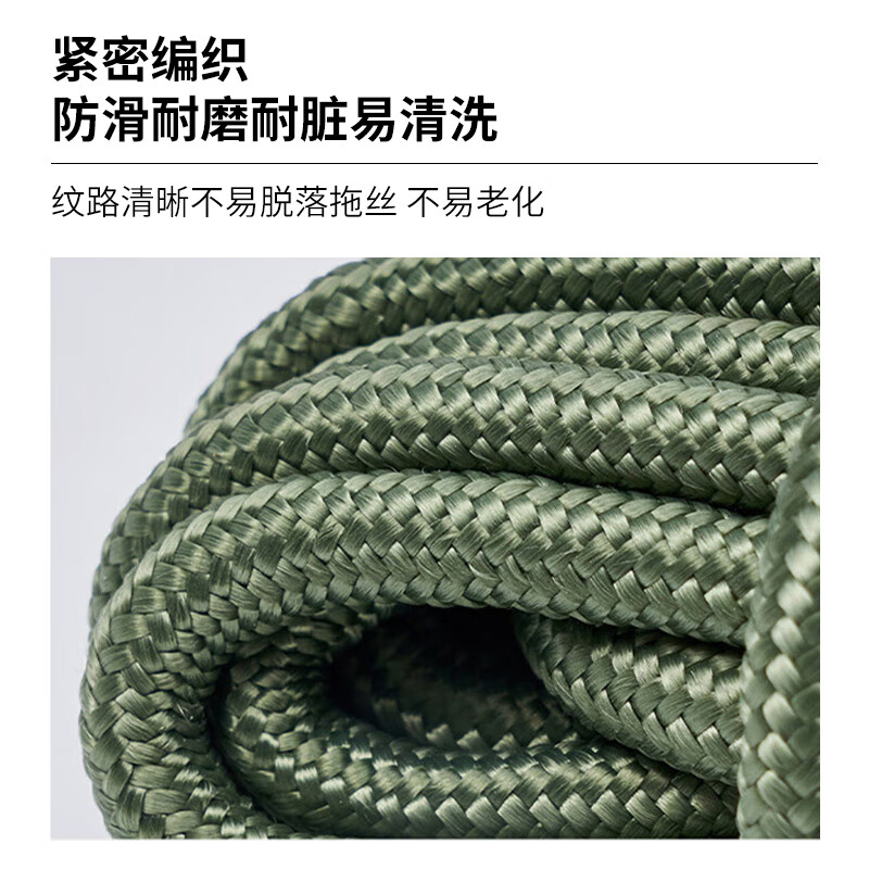 Jiuqiangu nylon rope 10mm*100 meters, military green packing rope, high strength binding rope, core-covered wear-resistant and anti-aging nylon cable tie, braided rope, clothesline, packaging rope