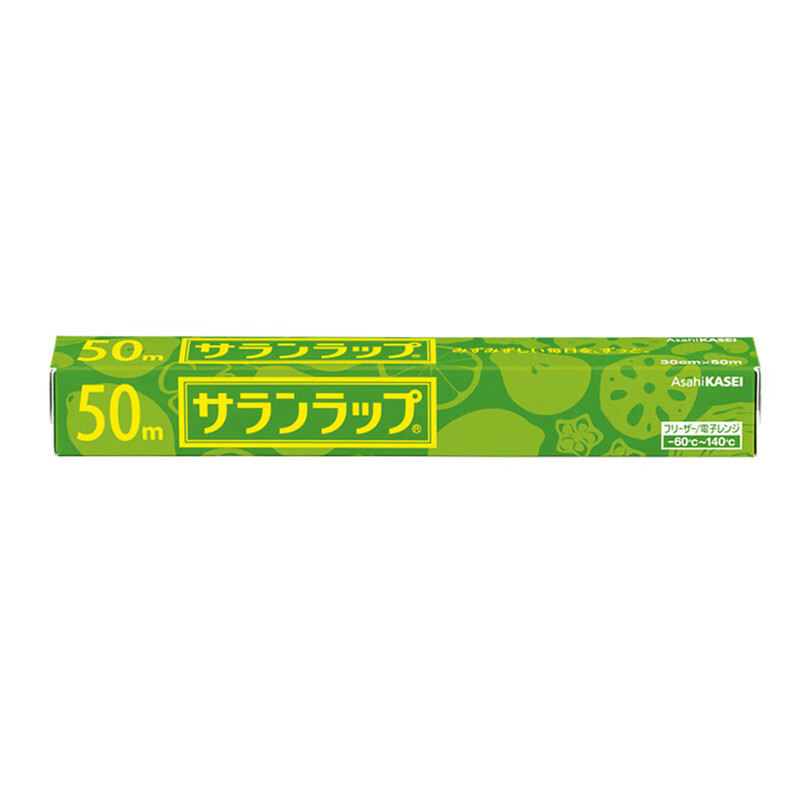 Asahi Baoxian Japan imported PVDC thickened cling film 30cm*50m high temperature resistant with cutter can be heated in a microwave oven