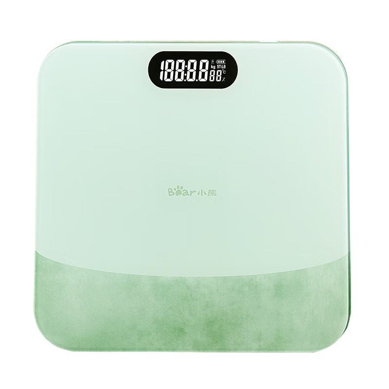 Bear weight scale, smart electronic scale, home electronic scale, high-precision human body weighing, body shaping, fat loss, weight management, smart scale, fitness and weight loss exercise