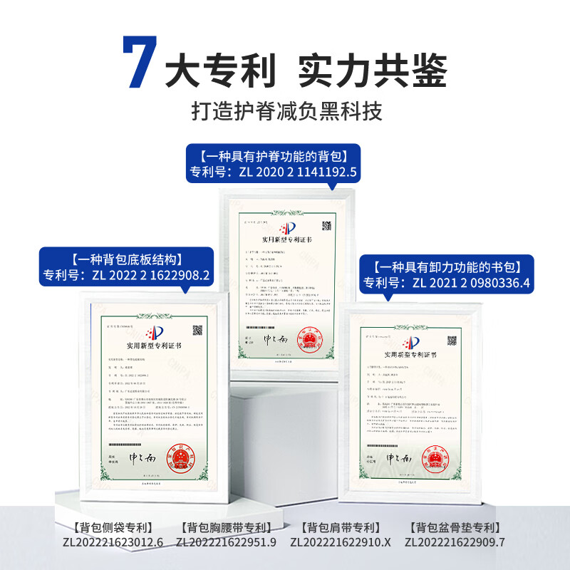 Dr. Kong (DR KONG) Spine Protective School Bag 3-6th Grade Boys Primary School Bag Lightweight Large Capacity Safety Reflective Backpack