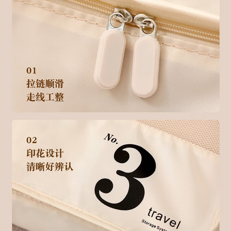 Korlock travel storage bag 7-piece suitcase clothes underwear organizer bag travel clothing shoes packing bag travel