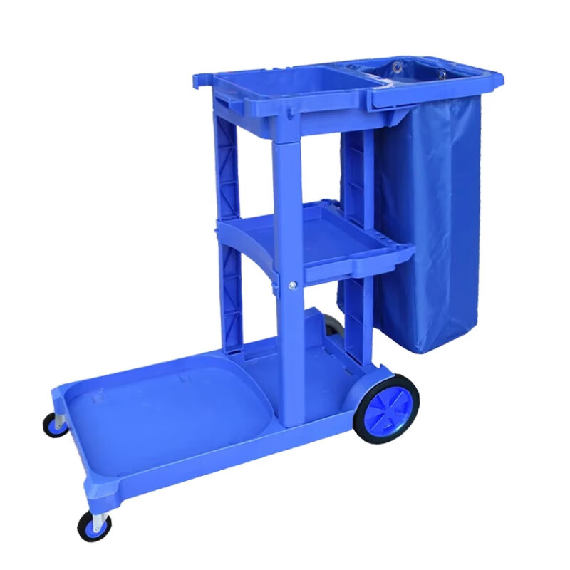 Baiyun Chaobao D-11-1 multifunctional cleaning trolley hotel guest room linen cart shopping mall high-speed rail airport property cleaning tool service cart can be moved special hotel special E package extra thick without cover please contact customer service for other colors