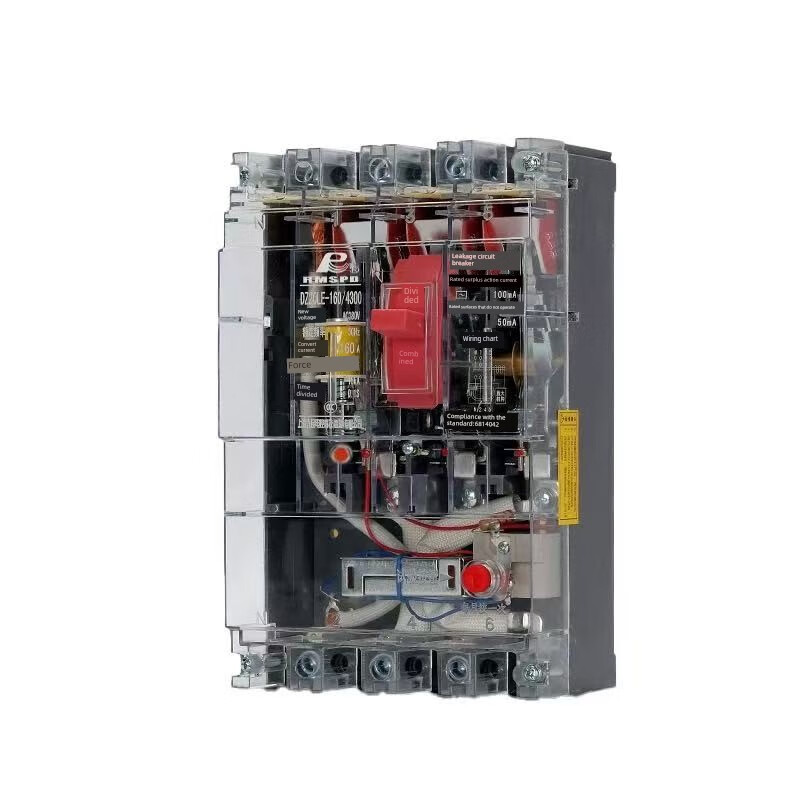 Shanghai People's anti-interference leakage circuit breaker DZ20LE160A250A400A630A leakage protector 4P DZ20LE anti-interference 400A 4p