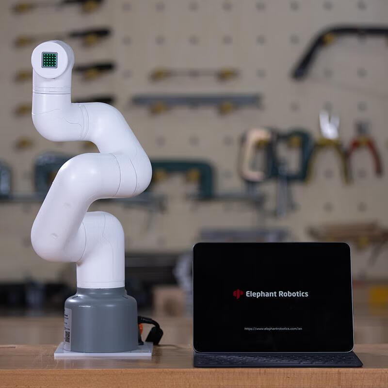 MyCobot Pro320 robotic arm robot handicraft six-axis collaborative handling and palletizing modular programming pneumatic gripper