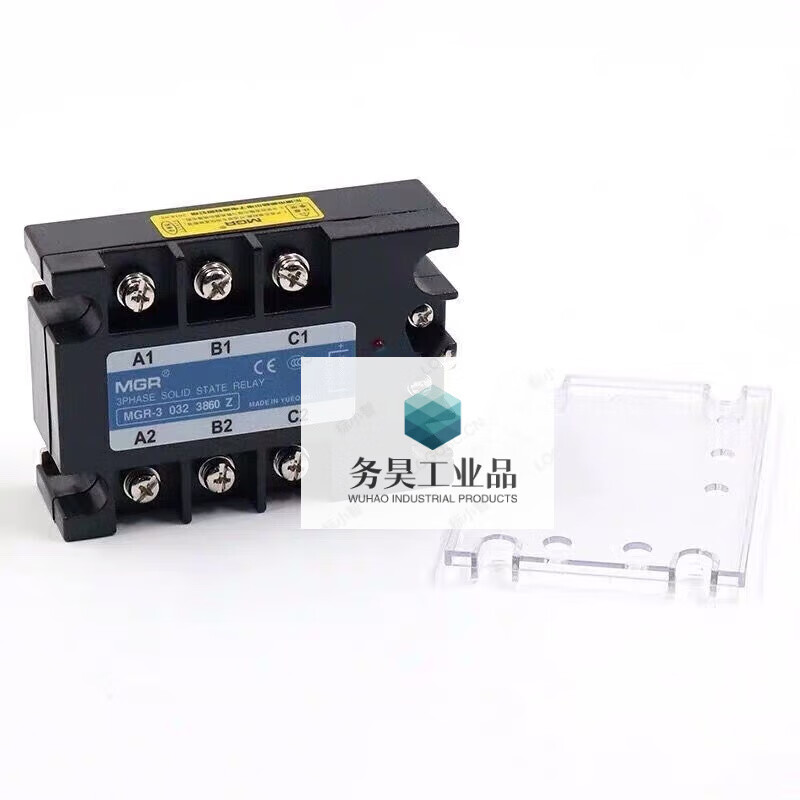 -3 032 3860Z three-phase 60A solid state relay DC control AC DC3-32V with fan combination MGR-3/032/3860Z