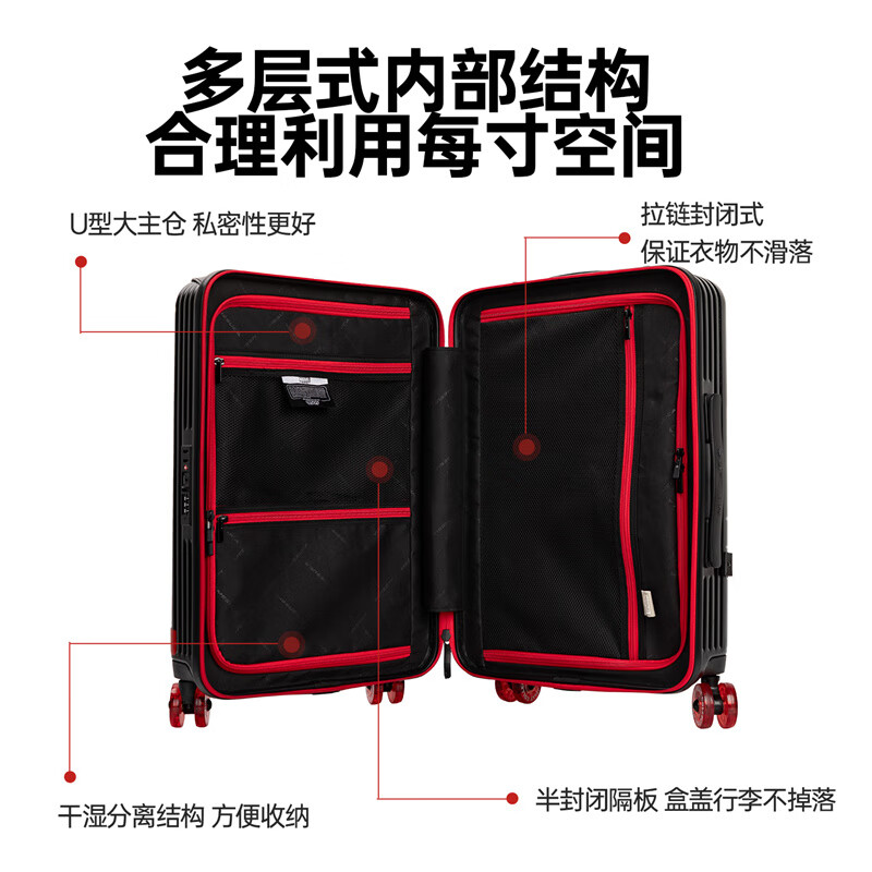 Mesuca x Marvel Deadpool suitcase men's 20-inch trolley suitcase trendy suitcase boarding case password box men