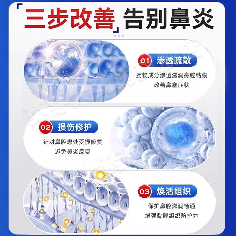 Rhinitis root medicine, special medicine for allergic rhinitis, sinusitis, itchy nose, runny nose, sneezing, ear, nose and throat medicine, oxymetazoline hydrochloride nasal drops (visual effects) 1 box, rhinitis, stuffy nose