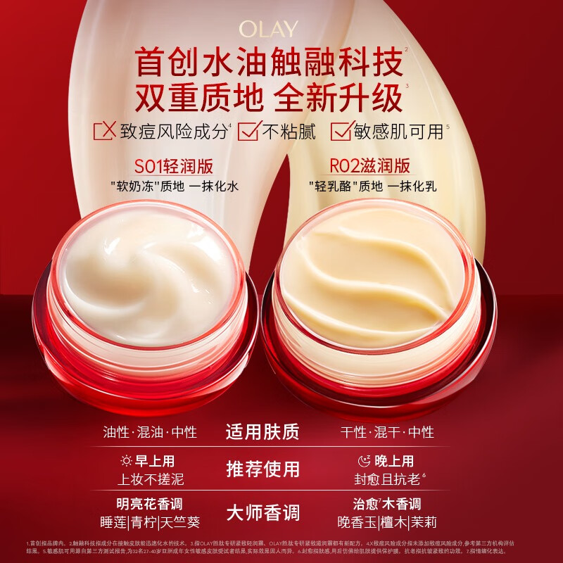 Olay (OLAY) new super red bottle moisturizing cream 50g firming anti-aging moisturizing cream women's skin care products New Year's gift for women