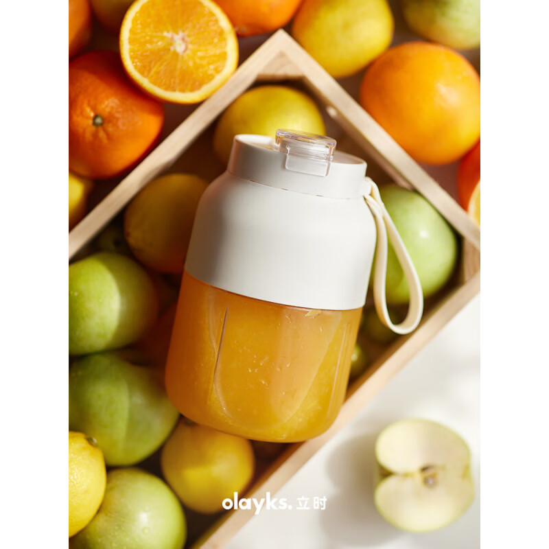 Olek flash sale limited to 1 unit Juicing Cup Large Capacity Portable Juicer Crushed Ice Ton Bucket Ceramic White 1000ml Capacity One Cup Double Cover