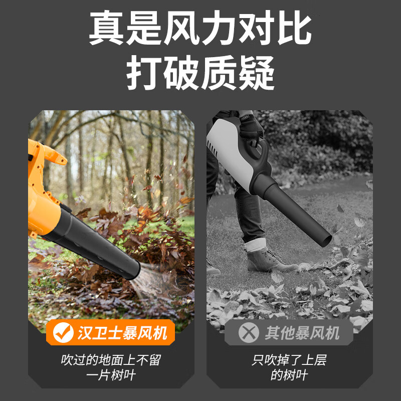 Hanweishi high-power blower industrial hair dryer electric snow blower and leaf machine road dust removal storm blower portable