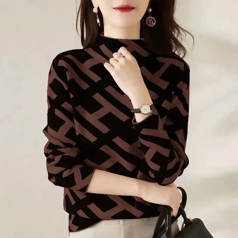 Wonderful beauty double-sided German velvet half-high collar temperament small fragrance bottoming shirt for women 2025 winter new Korean style high-end tops for women, foreign style, white H, German velvet warm L, recommended 100-110 pounds