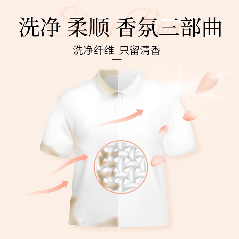 Lion Long-lasting Fragrance Smooth Laundry Detergent (Floral and Fruity) 900g*3 Long-lasting Fragrance 60 Days Quick Wash Imported Laundry Detergent