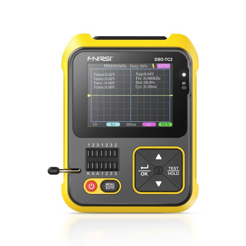 FNIRSIDSO-TC3 handheld digital oscilloscope transistor detector two-in-one multi-function electronic component detection TC3 comes standard (free storage bag)