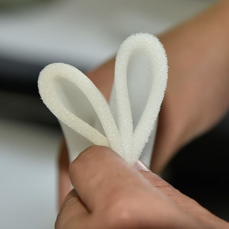 Sponge gasket cushioning black and white medium and high density sponge custom sliced thick and thin sponge gasket fruit packaging luggage lining shock-proof and anti-collision plastic box 24*24*0.3 cm 200 pieces