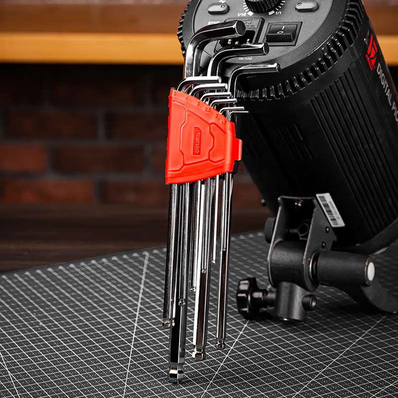 Deli (deli) hexagonal extended ball head hexagonal wrench S2L screwdriver wrench inner hexagonal 9-piece set DL2270