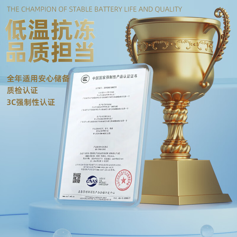 Zhongjia Woan vehicle-mounted water-based fire extinguisher 950ml low temperature model national fire protection 3c certification -30 available | 4 years valid | 100% agent