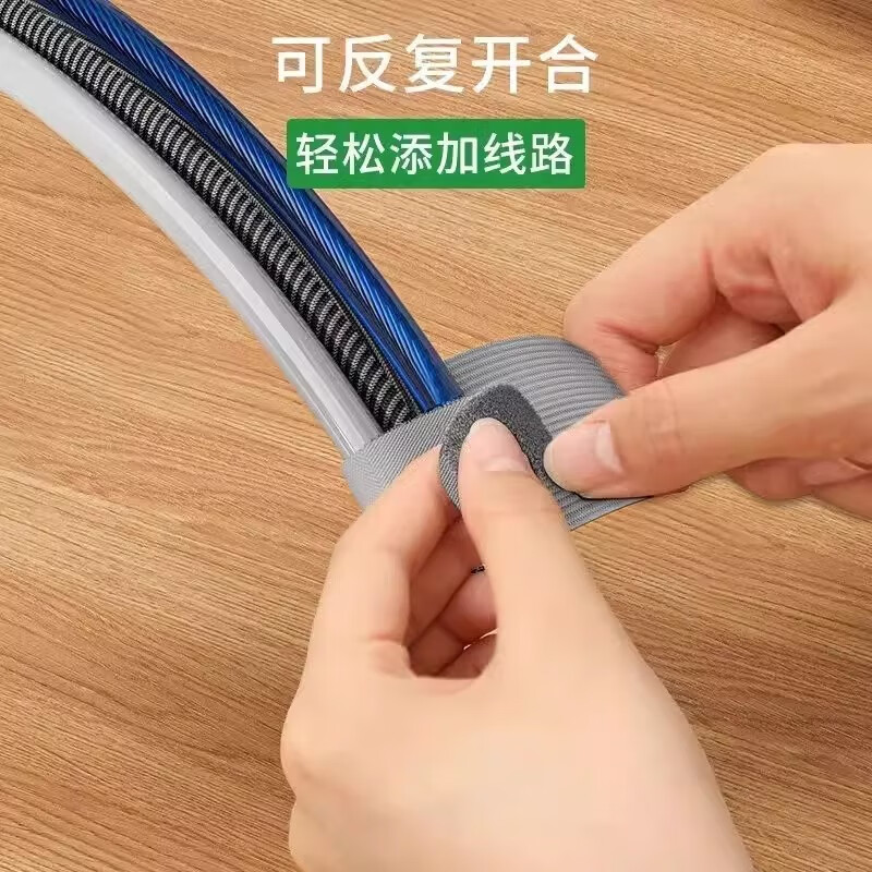 Hakai Bird Cable Manager Velcro Cable Management with Desktop Computer Data Cable Harness Wire Tie Network Cable Wire Cable Fixing 30 Pack