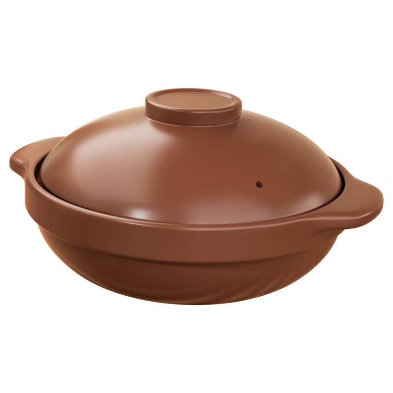 Casserole household clay pot rice casserole gas stove special high temperature resistant ceramic tile clay pot dry-cooked stew pot soup pot 2.8L - with lid, suitable for 5-6 people 2.8L