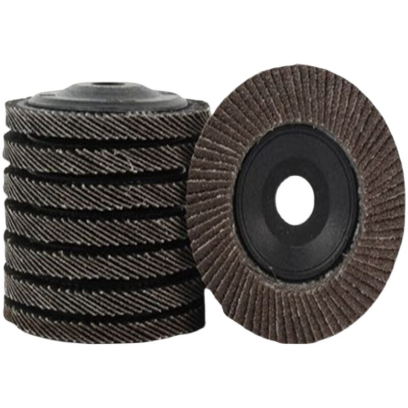 温以嘉定制百叶片磨光片125砂布轮150角磨机砂纸抛光片千叶片打磨片百叶 黑砂 加厚 网盖125*22 300片/箱