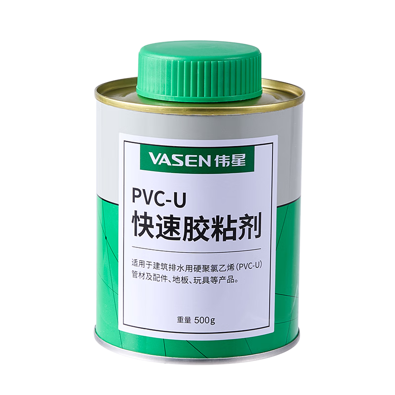 Weixing PVC glue 500g per jar high viscosity adhesive drainage pipe strong quick drying with brush head