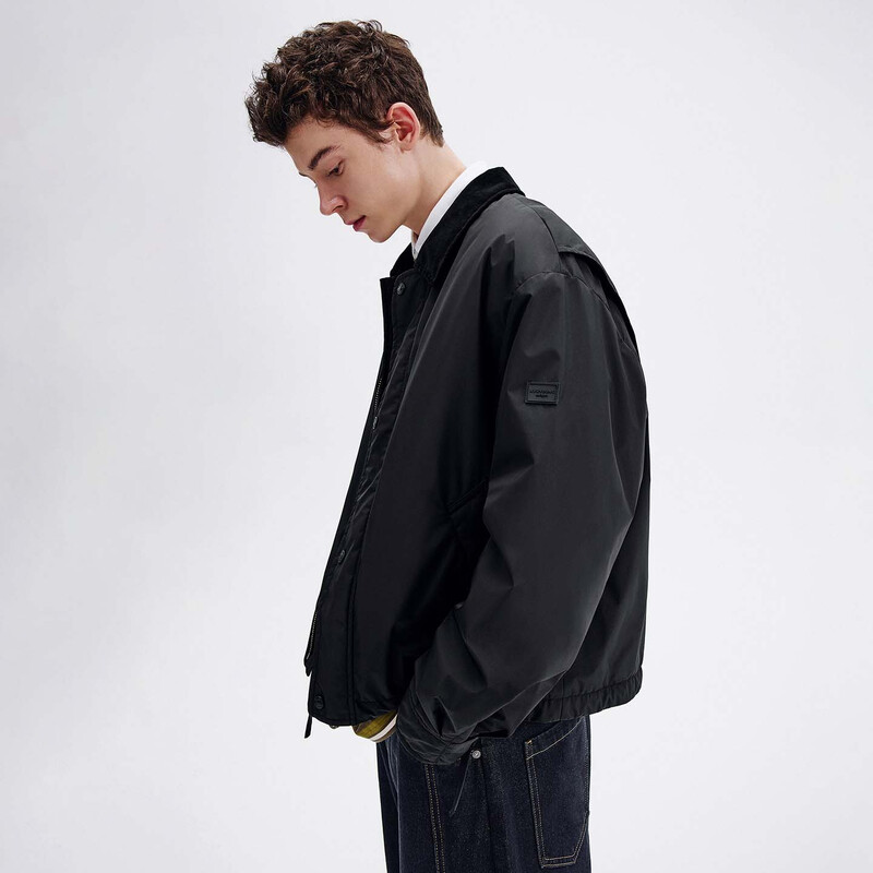 NVG YOUNG Italian dinghy Barn style lapel padded jacket men's autumn and winter warm casual jacket windproof cotton jacket