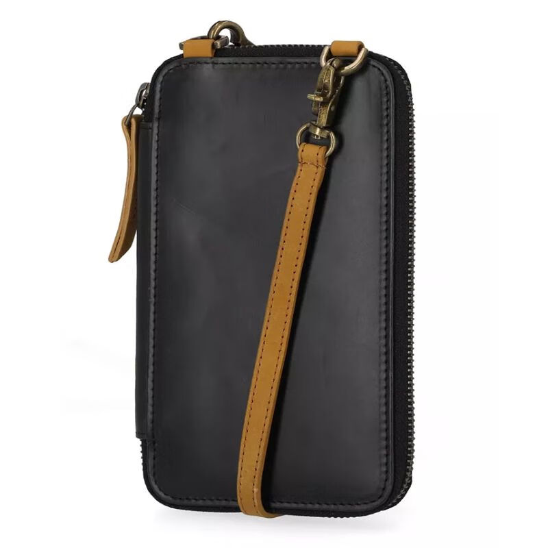 Timberland Women's Wallet Portable Crossbody Bag Mobile Phone Bag Anti-RFID Technology 12 Card Slots Valentine's Day Shopping Black