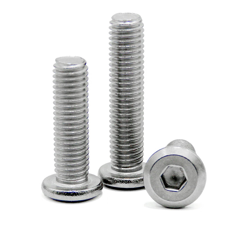 Jingxuan 304 stainless steel beveled large flat head hexagonal screw beveled flat round head bolt splint screw M6M8M10 3 5 50 pieces