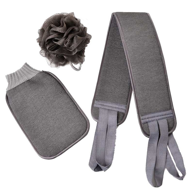 Bath towel for men, coarse sand, powerful mud rub, dust rub, back rub, long back home rub, back rub without asking for help, 3-piece bathing set, coarse sand, deep decontamination, decontamination, luxury 1-piece set, bath towel