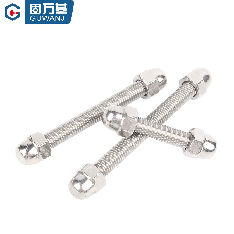 Guwanji 304 stainless steel tooth rod screw full thread screw cap nut set tooth rod screw stud combination M3M20 M5x25 (20 sets)