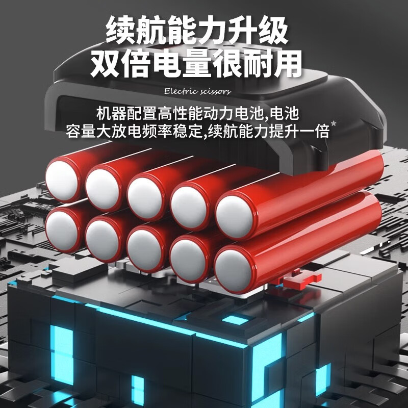 DELIXI branch pruning scissors electric handheld lithium battery rechargeable fruit tree gardening scissors digital display fruit farmer 2.0Ah brushless economic version 1 battery