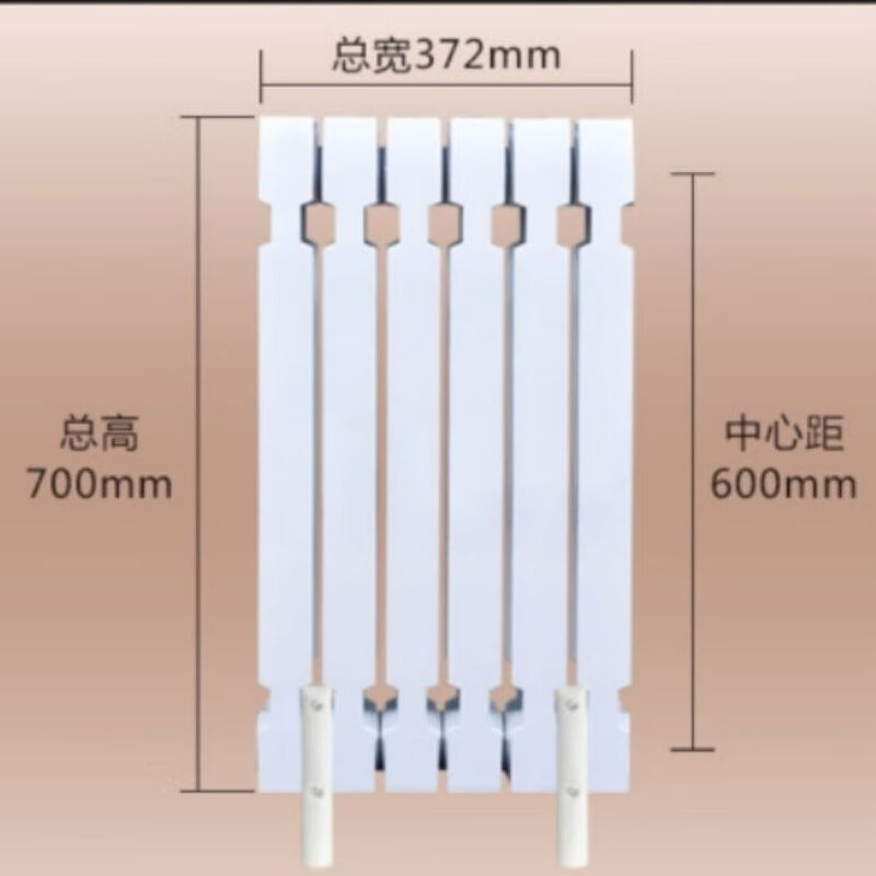 Mo Peng cast iron radiator household old column wing 780 radiant convection radiator floor-standing engineering manufacturer 780 type center distance 600 1cm*1 column 20 columns