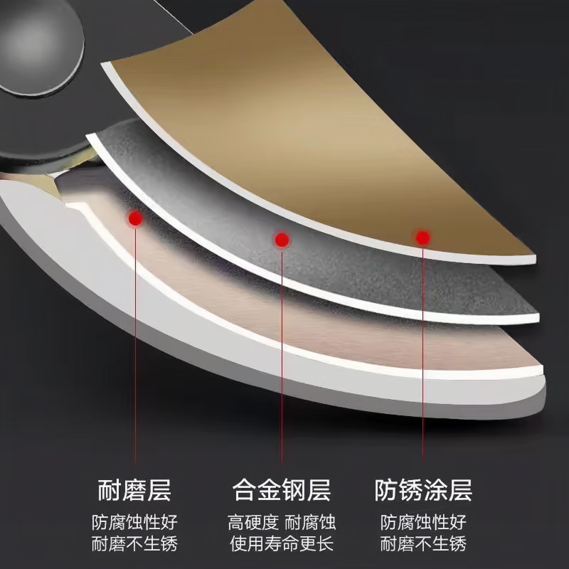 RRLFCS Germany German SK5 powerful garden shears stainless steel labor-saving pruning fruit tree thick branches German extra thick SK5 powerful thick branch shears Golden Eagle model