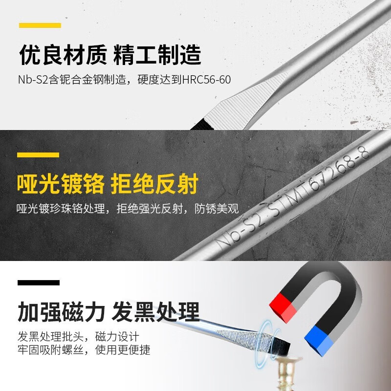 Stanley (STANLEY) powerful flat-blade screwdriver 3x75mm household screwdriver flat blade screwdriver STMT67268