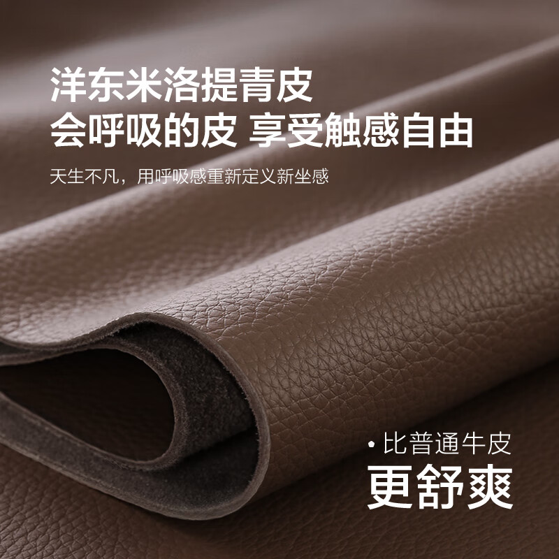 Dipu Green Leather Cowhide Sofa Italian Minimalist Internet Celebrity Elephant Ear Top Ten Brands 3.1 Meter Sofa Ultra Babini