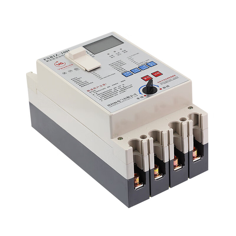 Residual current operated circuit breaker, automatic reclosing leakage protector, over and under voltage self-resetting switch island 125A 3P+N