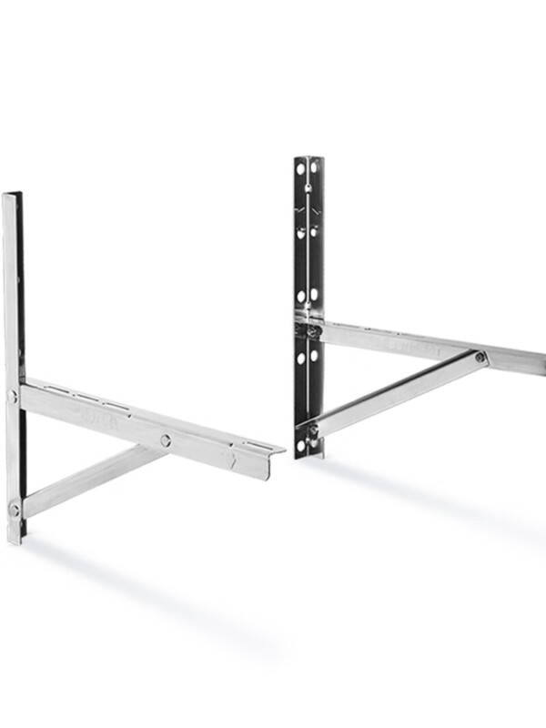 Dingniu air conditioning bracket 304 stainless steel simple folding outdoor unit installation hanger anti-rust thickened bracket universal 2-3 304 stainless steel free 304 screws SZDA207J