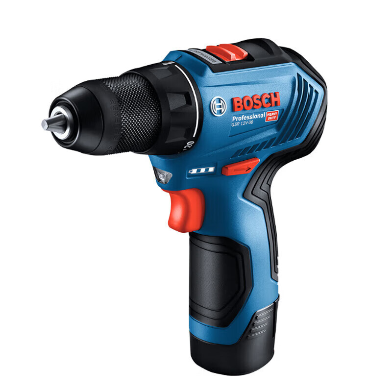 Bosch (BOSCH) GSB/GSR12V-30 Lithium Electric Drill Cordless Hand Drill Impact Drill Dr. 12V Pistol Drill Brushless Motor GSB12V-30 2.0 Dual Electric Plastic Box