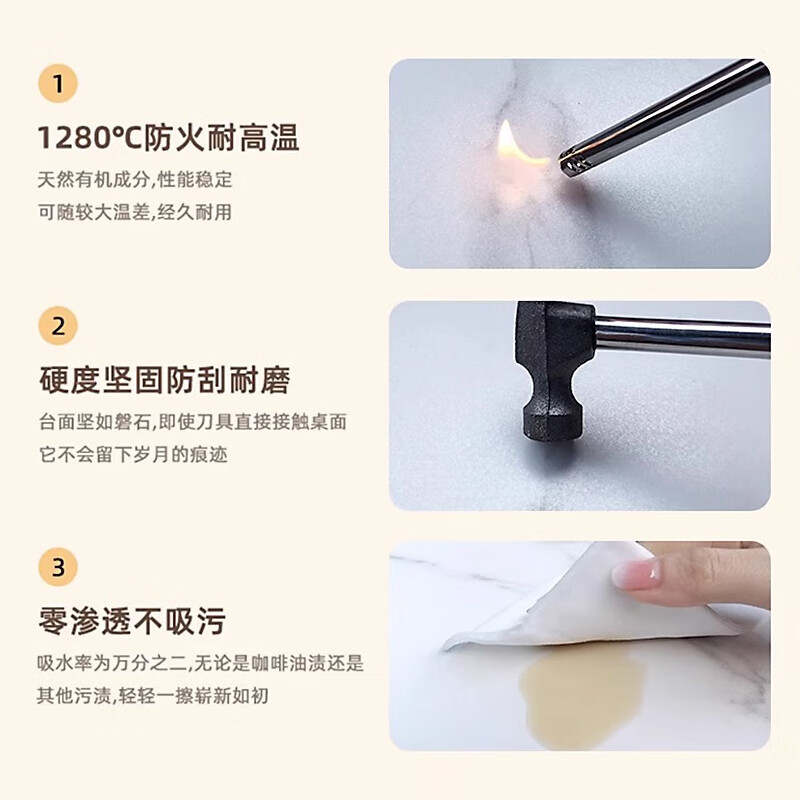 Notason slate coffee table living room 2025 new small apartment home modern high-end French coffee table cream style retractable burnt tea + khaki retractable coffee table