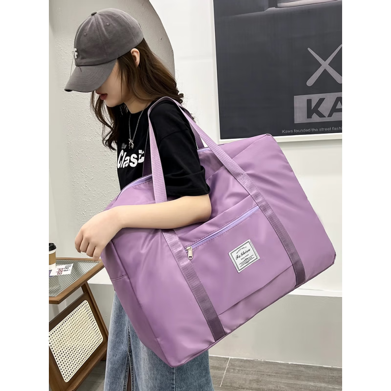 Pu Lian Quilt Storage Bag Large Capacity Clothes Quilt Clothes Duffel Bag Travel Student Organizing Bag Moving Packing Bag Classic Black Dry and Wet Separation Best Selling Three-piece Set Extra Large 1 + Large 2