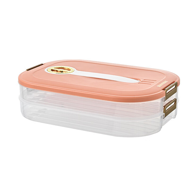 Chinuo household large-capacity rectangular portable crisper refrigerator special adult dumplings multi-layer classification rectangular one layer one cover green