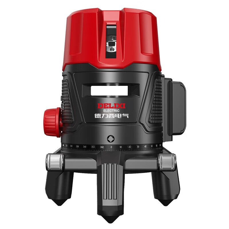 Delixi Electric 235-ray infrared level meter red light automatic leveling digital display water meter high-precision strong light thin line outdoor 120w super strong red light 2 lines + double lithium battery