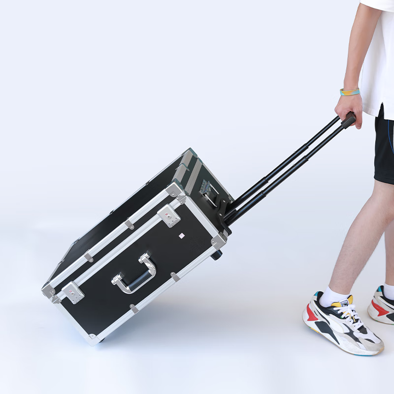 Changlv CHANGLY Trolley Tool Box Aluminum Alloy Instrument Equipment Box Tool Storage Box Model Transport Case Flight Case 26-inch Trolley Case Gray Right Angle