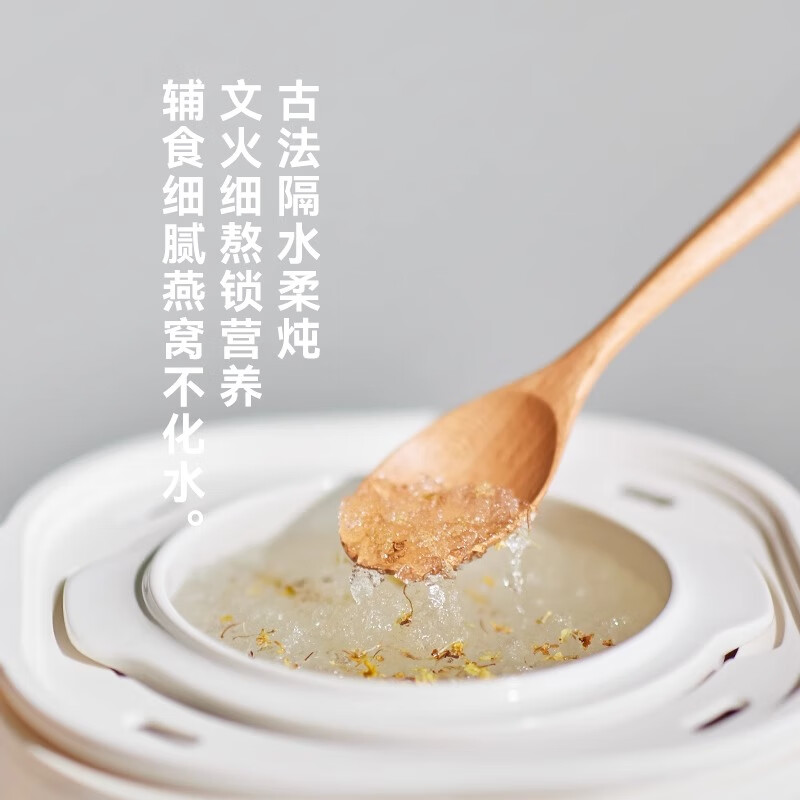 Xingshi Japanese electric stew pot bird's nest water-proof small stew pot for household soup baby porridge pot baby food supplement pot 1L capacity - with anti-scald handle